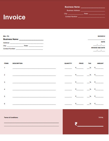 Invoice Format In PDF 2