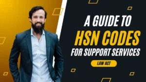 HSN Codes for Support Services