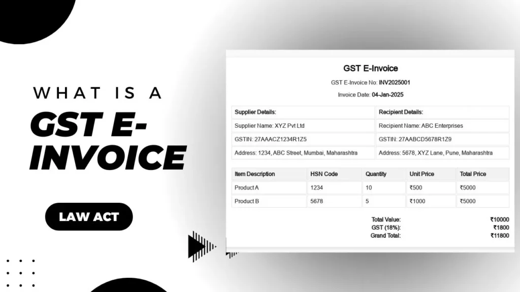 What is a GST E-Invoice and How Does It Work