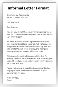 Informal Letter Format