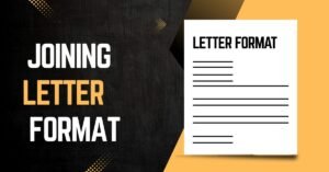 Joining Letter Format: A Complete Guide