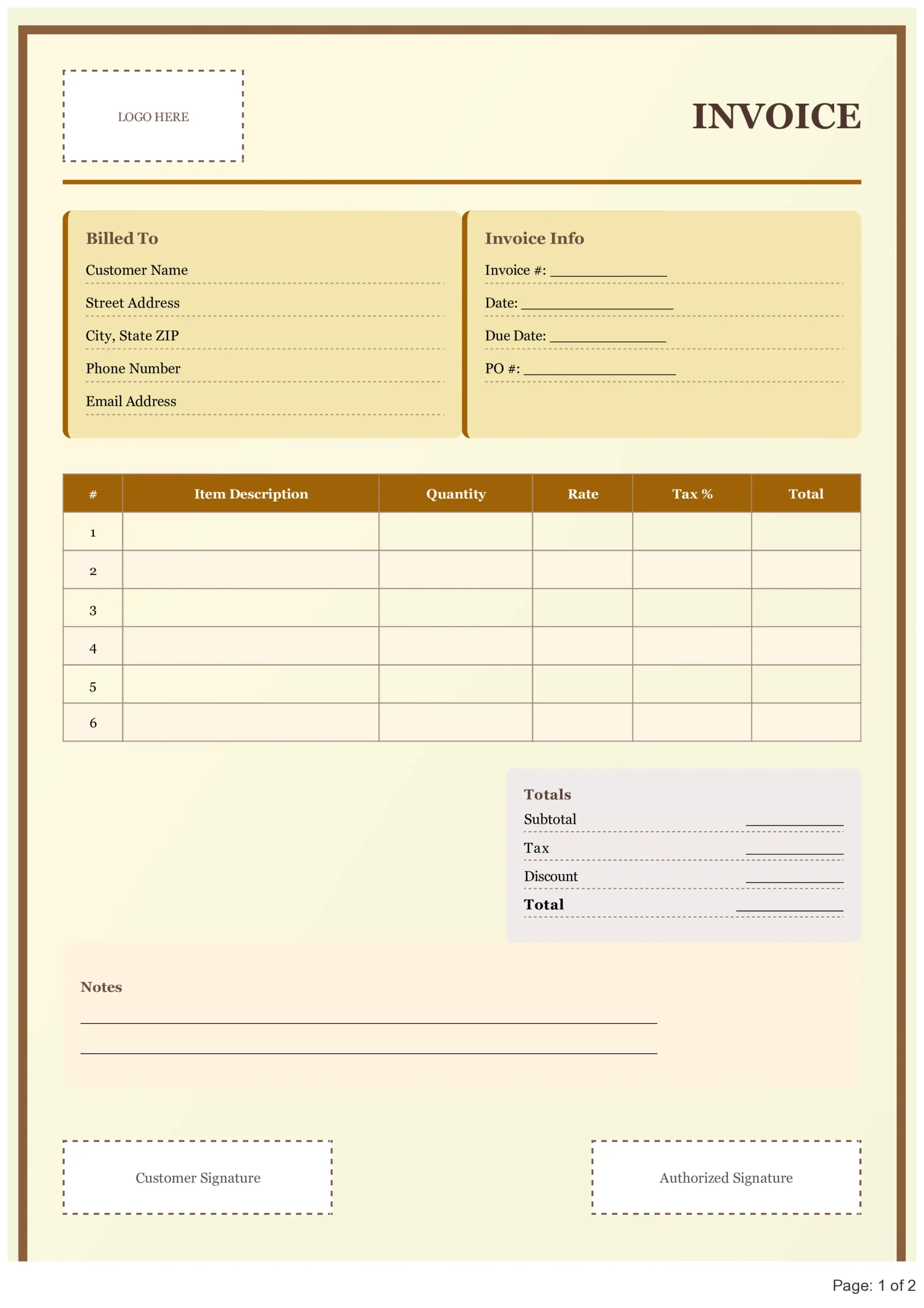 Invoice Format In PDF 1 Invoice Format in PDF