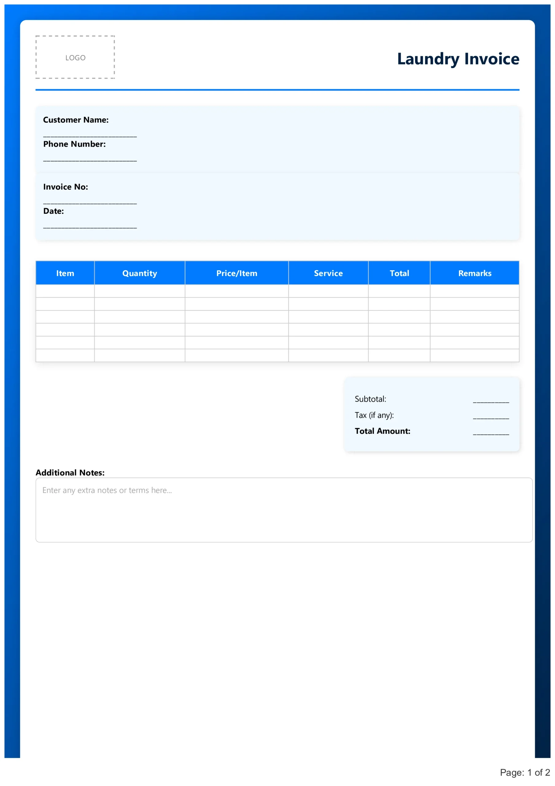 Laundry Bill Format 11 scaled