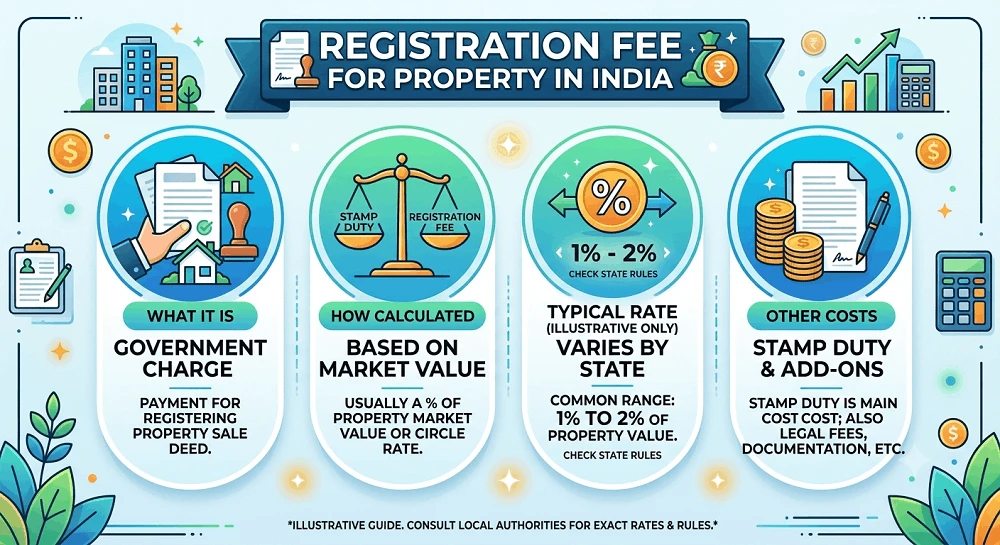 What Is Registration Fee for Property in India